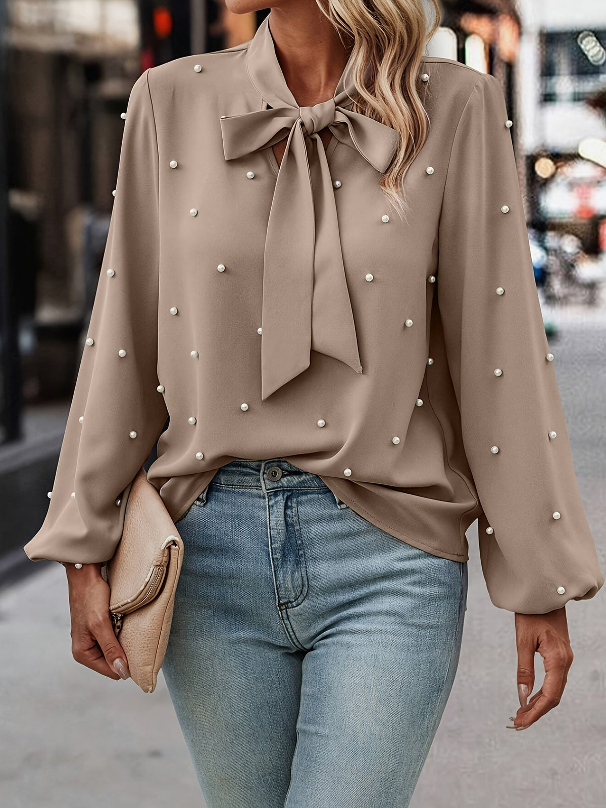 Elegante Blouse met Lantaarnmouwen