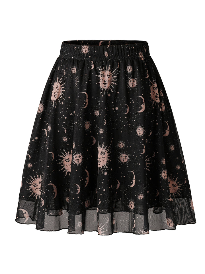 Jet | Retro zwarte rok
