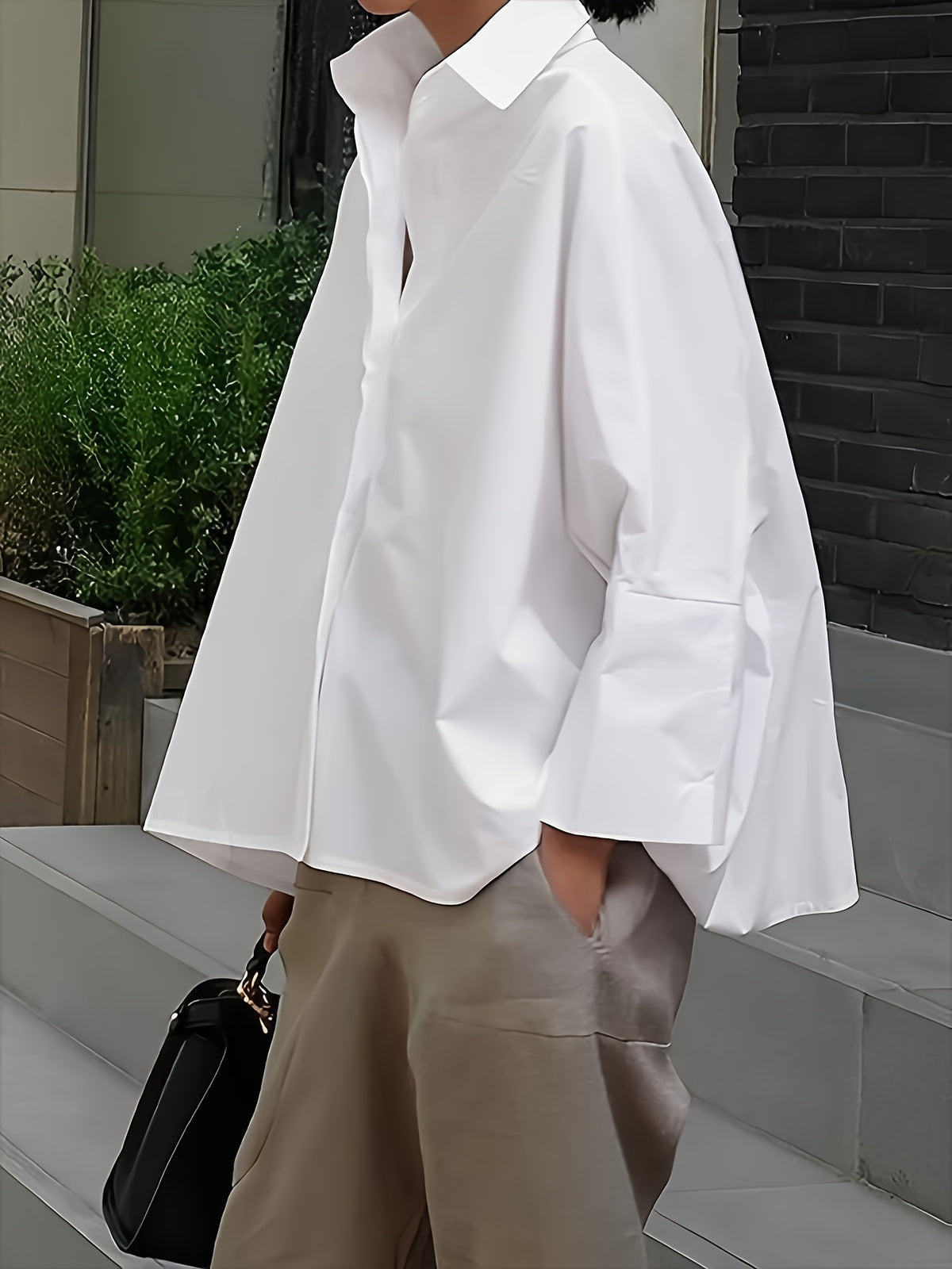 Lucy | Wijde witte blouse