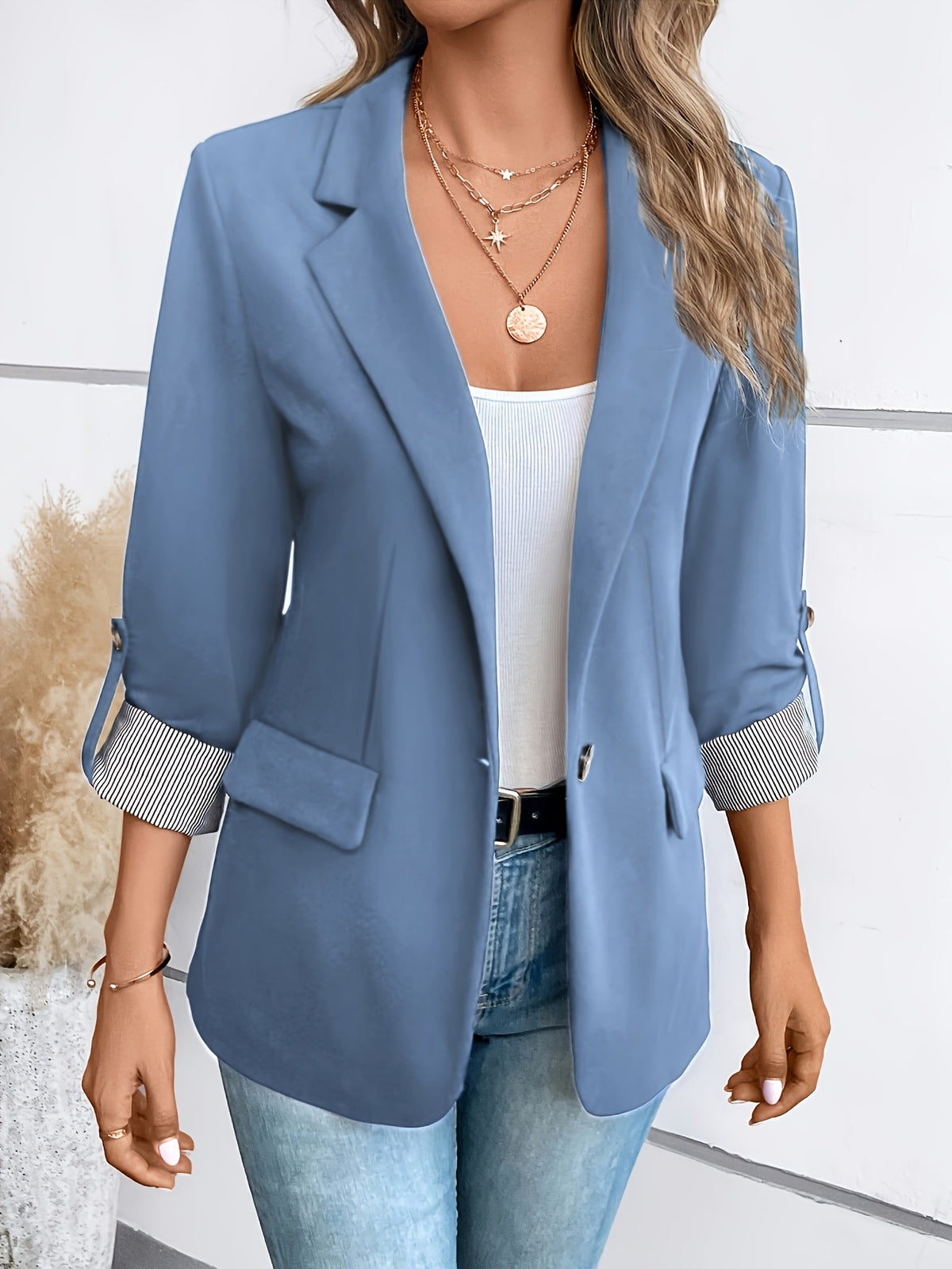 Quirine | Pakjasje in duifblauw