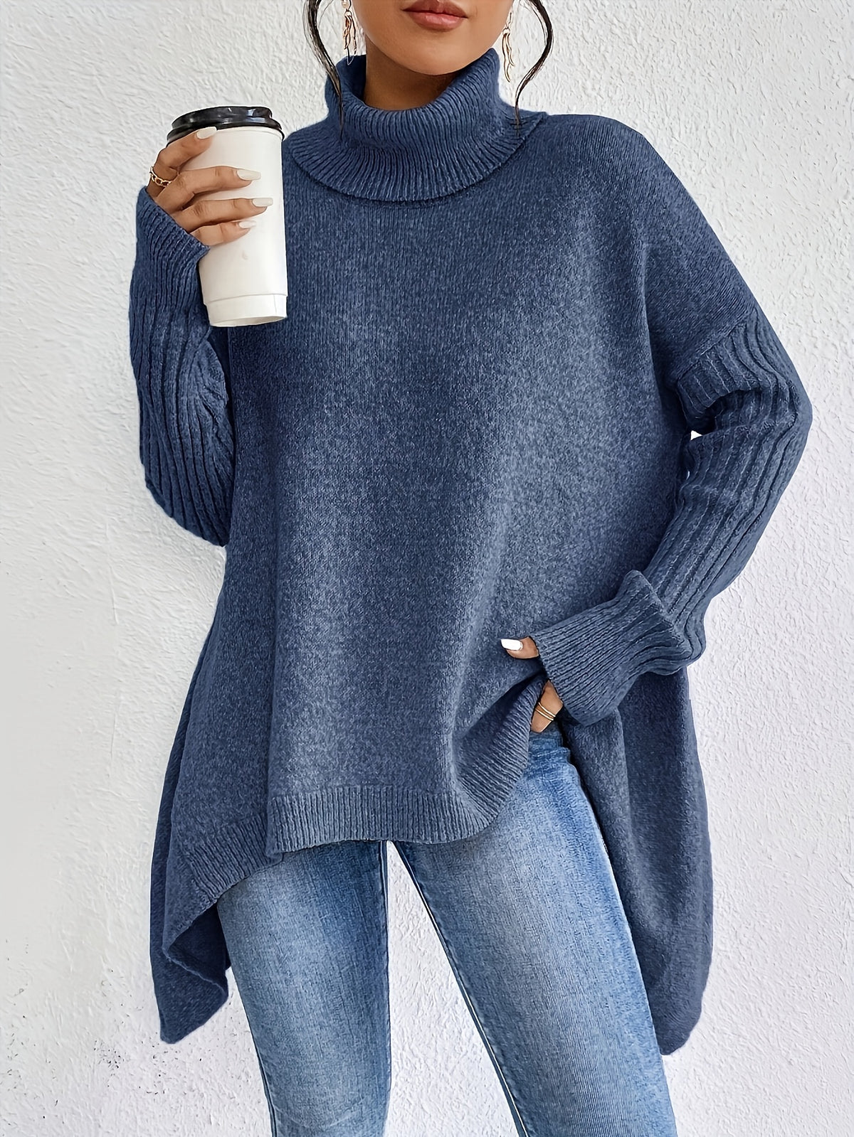 Marjan | Casual trui met hoge hals