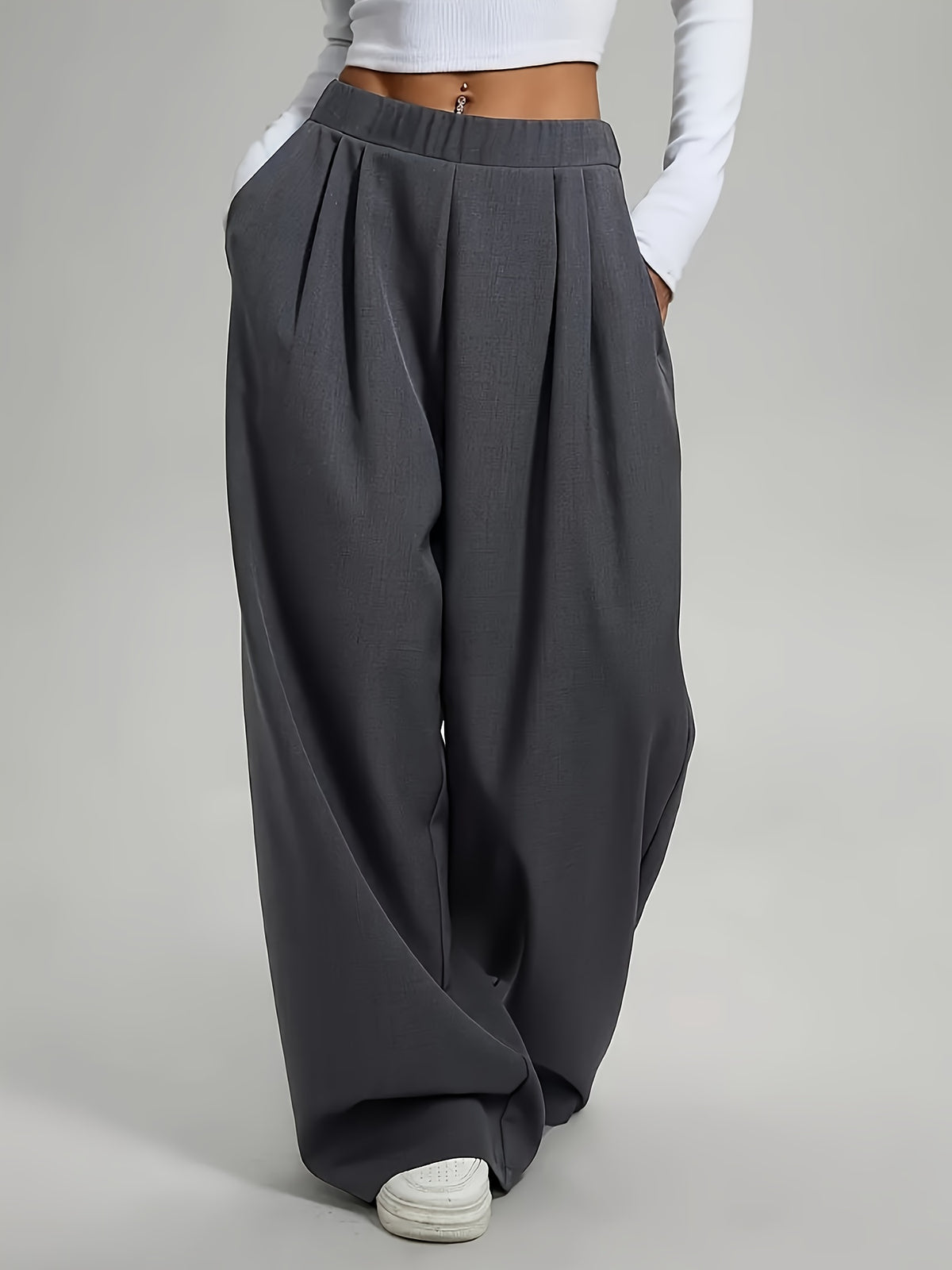 Aafke | Wide-leg broek met hoge taille