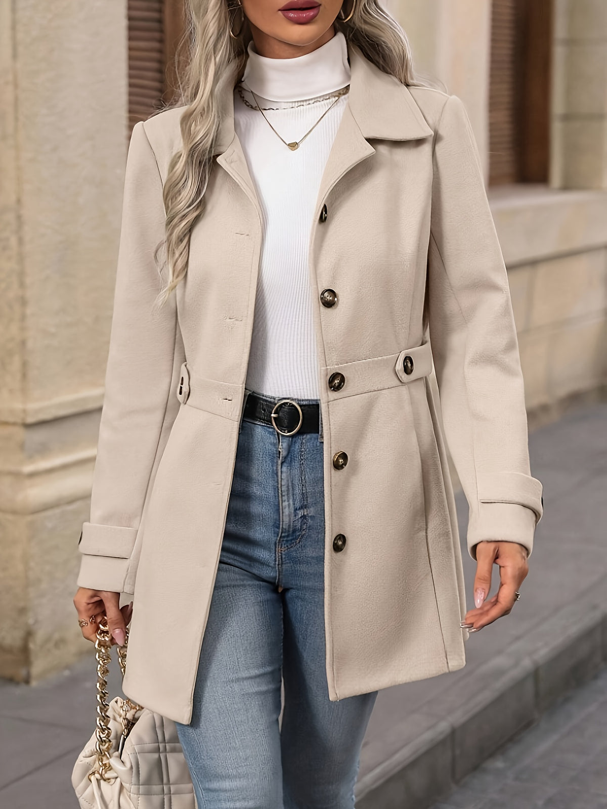 Ingrid | Jas met tailleband