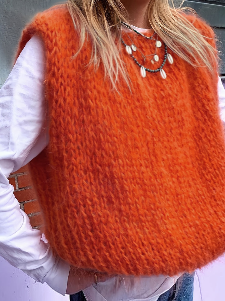 Ulla | Mouwloos vest met ronde hals